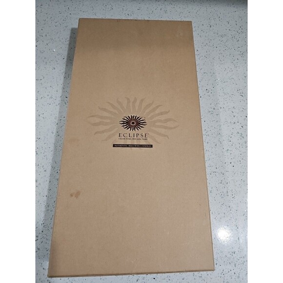 Eclipse Candles: Four 10.5" Designed Natural Bees Wax Candles Five Piece.. - Picture 6 of 8